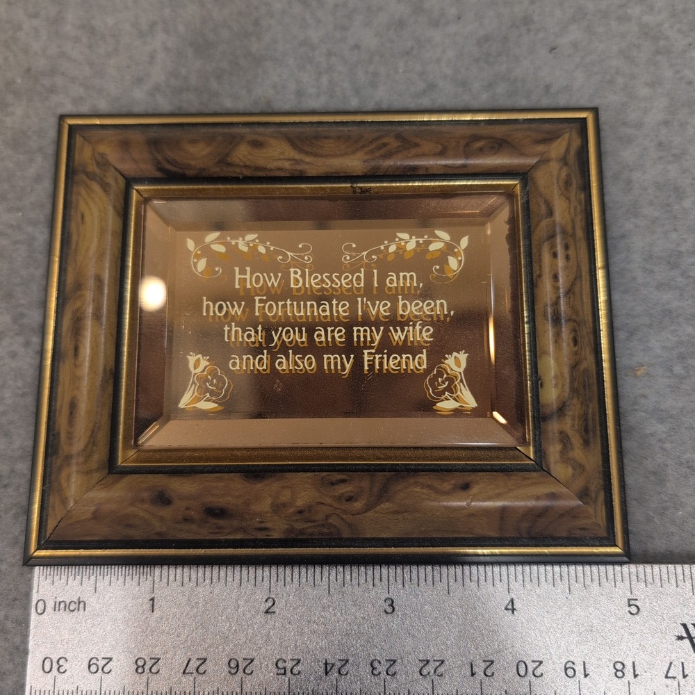 Dacra Glass Company Mirrored Wall Art Plaque Wife Friend Gift 8327 - Picture 3 of 3